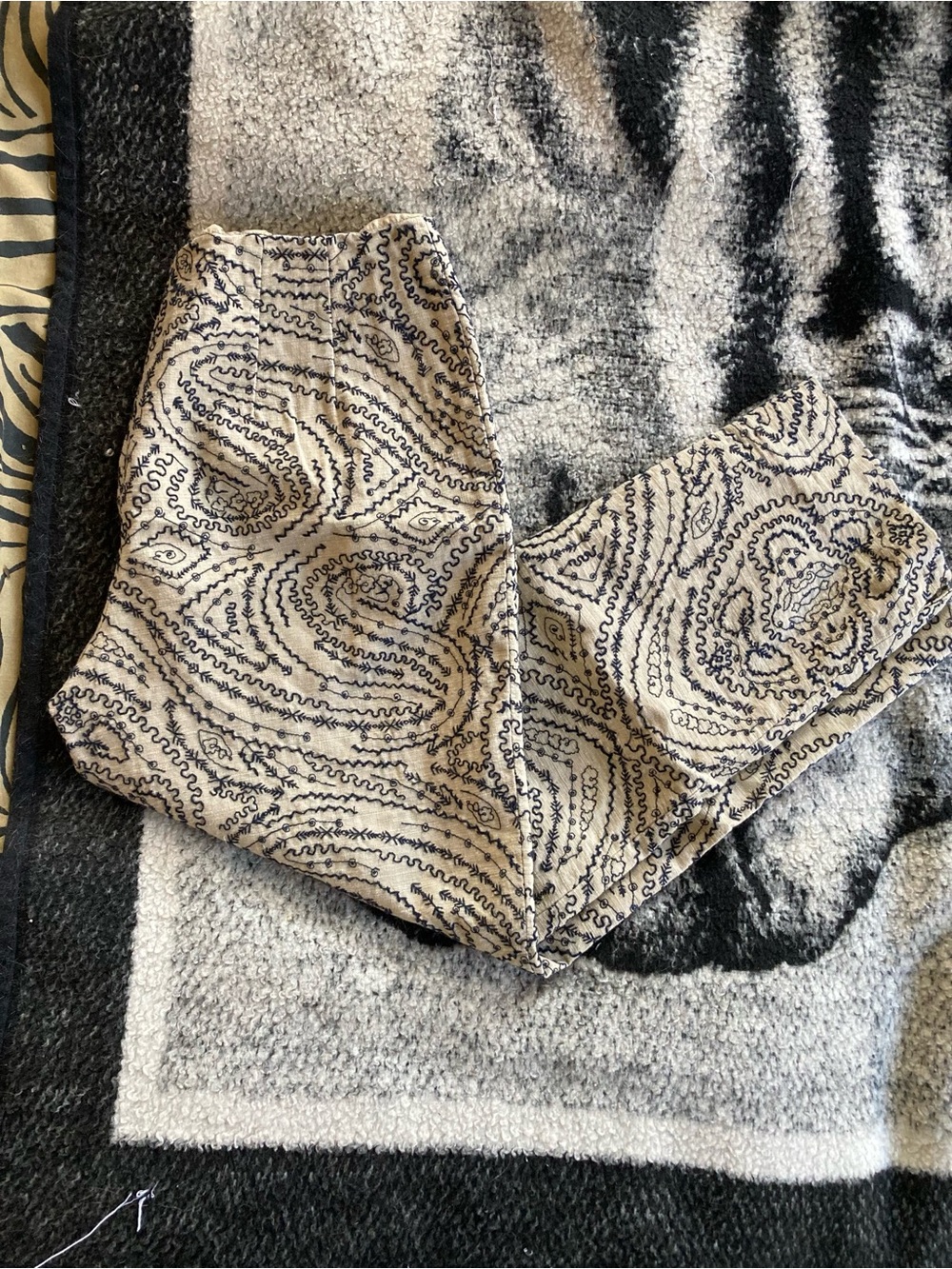 Talbots paisley tailored pants, size 4